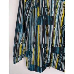 Spyder Surge Jacket Shell Freeze Stripe Rain Snow Ski Fall Winter Green Size L